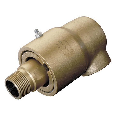 3 NPT Right Hand Rotor Thread, 3" NPT Port, 15-3/8" Body Length, Single Flow, General Purpose, Rotary Union