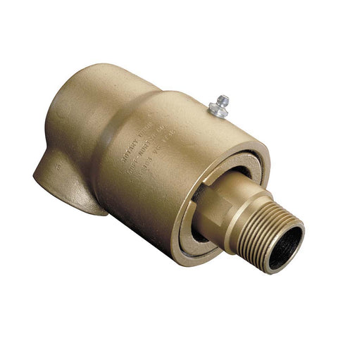 1-1/2 NPT Left Hand Rotor Thread, 1-1/2" NPT Port, 11-3/8" Body Length, Dual Flow, General Purpose (Stationary Syphon), Rotary Union