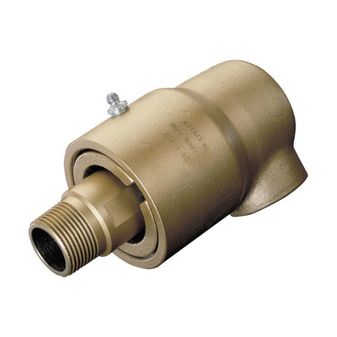 2-1/2 NPT Right Hand Rotor Thread, 2" NPT Port, 16-7/8" Body Length, Dual Flow, General Purpose (Stationary Syphon), Rotary Union