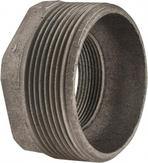 Black Hex Bushing: 3 x 2", 125 psi, Thread x Thread