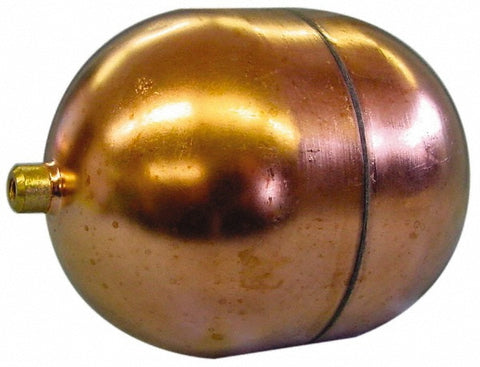 3" Dia x 7" Long, Oblong, Round Spud Connection, Metal Float