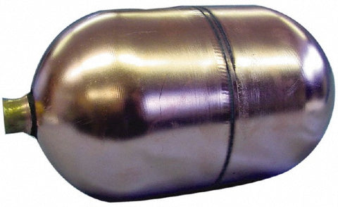 6" Dia x 10" Long, Oblong, Round Spud Connection, Metal Float