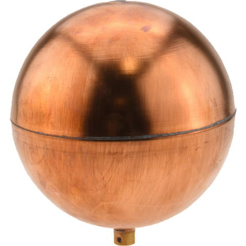 10" Dia, Spherical, Round Spud Connection, Metal Float