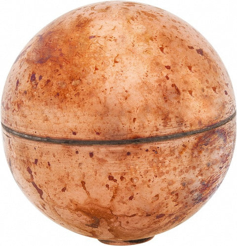 2" Dia, Spherical, Internal Connection, Metal Float