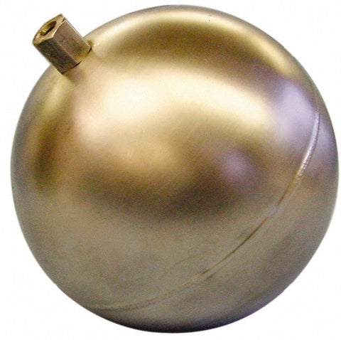 4-1/2" Dia, Spherical, Hex Spud Connection, Metal Float
