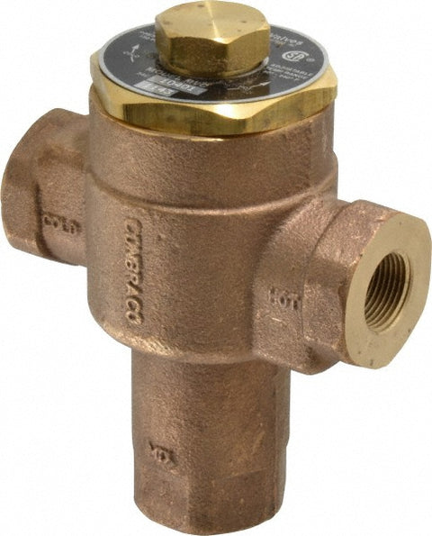 3/4" Pipe, 150 Max psi, Bronze Water Mixing Valve & Unit