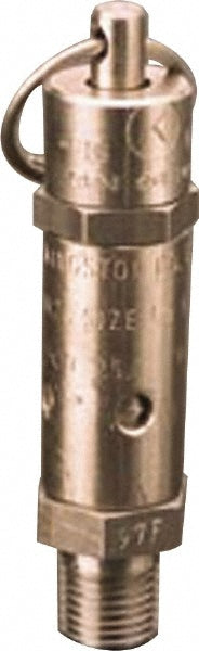 ASME Safety Relief Valve: 1/2" Inlet, 100 Max psi