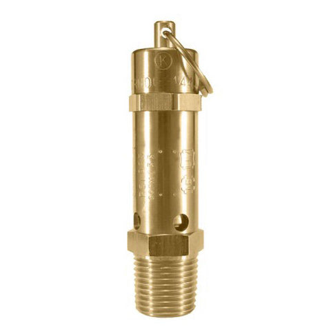 ASME Safety Relief Valve: 1/4" Inlet, 175 Max psi