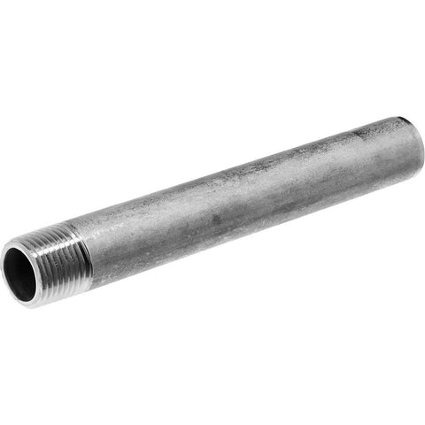 Stainless Steel Pipe Nipple:  2" Pipe,  12" OAL,  Grade 304