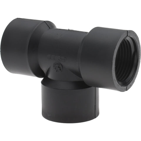 1-1/2" Nylon Plastic Pipe Tee