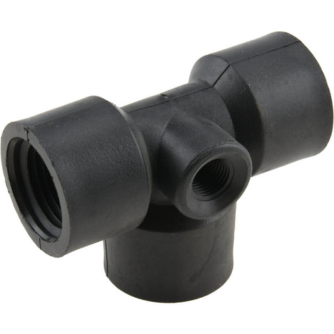 1/2 x 1/8" Polypropylene Plastic Pipe Tee