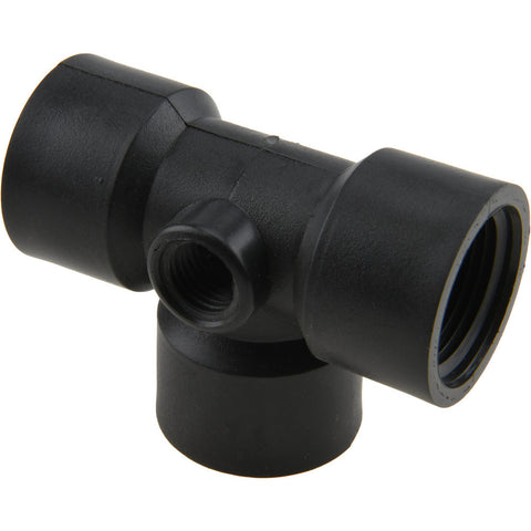 3/4 x 1/4" Polypropylene Plastic Pipe Tee