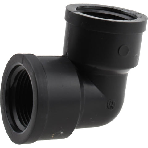 1" Polypropylene Plastic Pipe 90&deg; Elbow