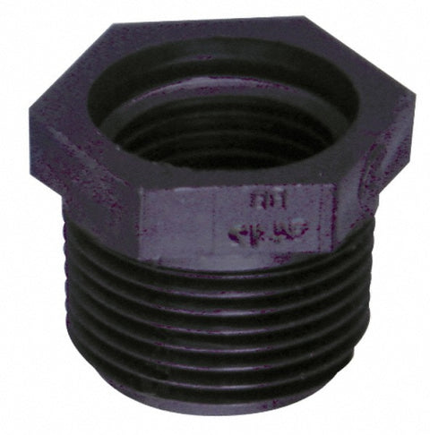 2 x 1" Nylon Plastic Pipe Reducer Bushing