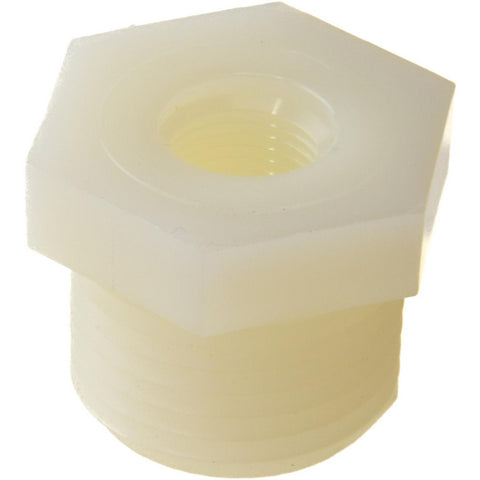 1/2 x 1/8" Nylon Plastic Pipe Reducer Bushing