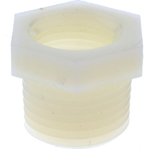 1/2 x 3/8" Nylon Plastic Pipe Reducer Bushing