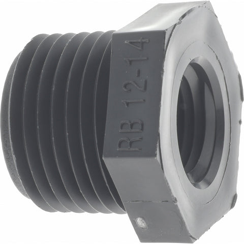1/2 x 1/4" Polypropylene Plastic Pipe Reducer Bushing
