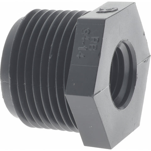 3/4 x 1/4" Polypropylene Plastic Pipe Reducer Bushing