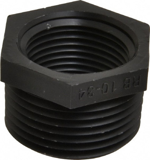 1 x 3/4" Polypropylene Plastic Pipe Reducer Bushing