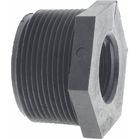 1-1/2 x 3/4" Polypropylene Plastic Pipe Reducer Bushing