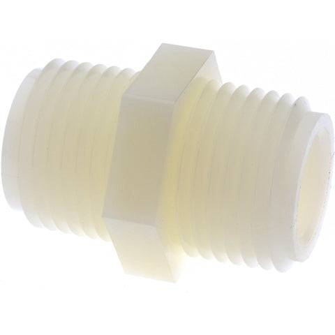 1/2" Nylon Plastic Pipe Hex Nipple