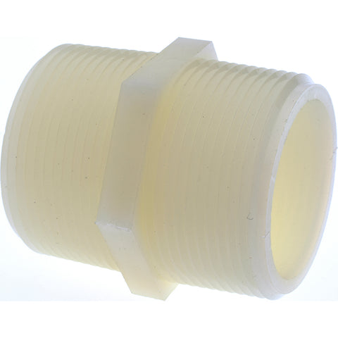 1-1/2" Nylon Plastic Pipe Hex Nipple
