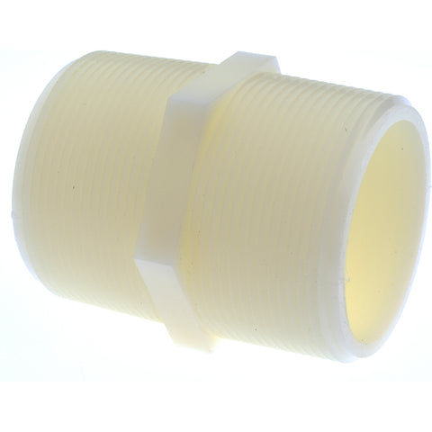 2" Nylon Plastic Pipe Hex Nipple