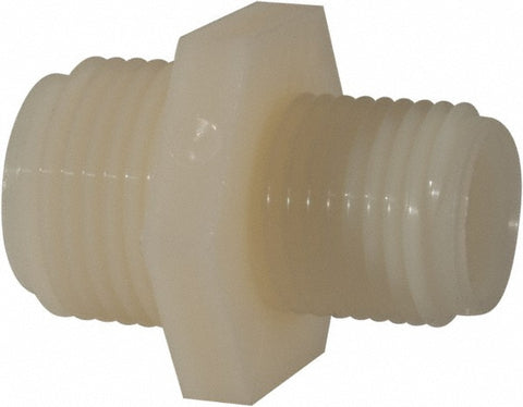 1/2 x 11/16" Nylon Plastic Pipe Reducer Nipple