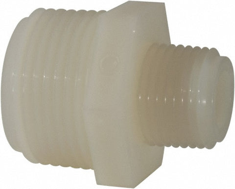 3/4 x 3/8" Nylon Plastic Pipe Reducer Nipple