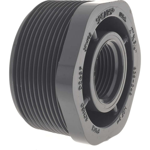 2 x 3/4" PVC Plastic Pipe Reducer Bushing