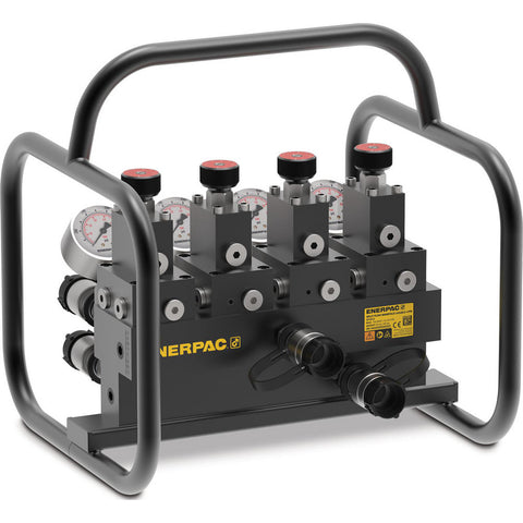 13.2X14.8X14.6 DBL HYD MANIFOLD W/GAUGE&FRM