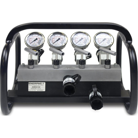 11.22X11.22X14.57 DBL HYD MANIFOLD W/GAUGE&FRM