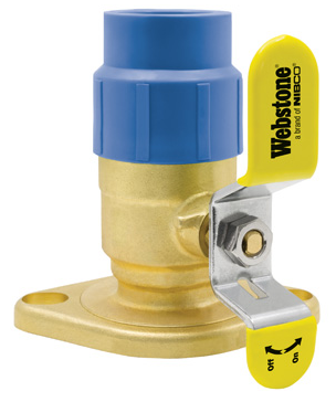 (Nibco Part#:  H-101403WHV) 10140W Series - Full Port Forged Brass Uni-Flange Ball Valves