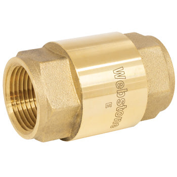 (Nibco Part#:  H-10741W) H-107xW Series - Forged DZR Brass In-Line Spring Check Valve