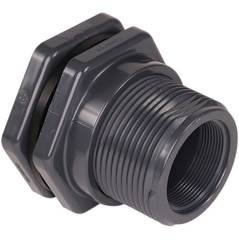 1-1/4"SCKTXSCKT FPM DG BFA BULKHEAD FITTING