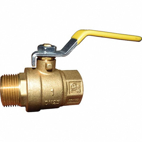 2-Way Manual Ball Valve: 1/2" Pipe, Full Port