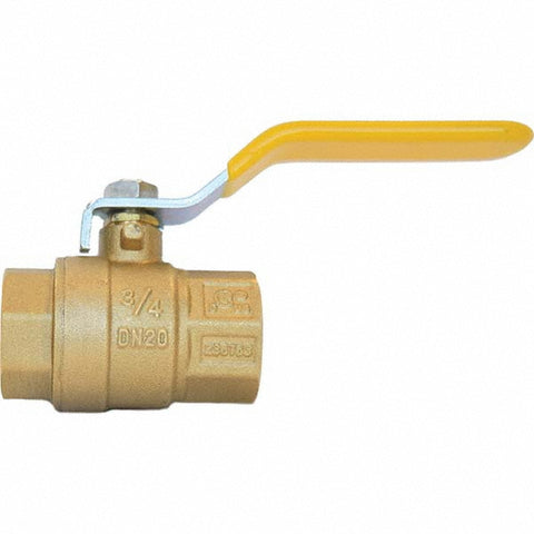 2-Way Manual Ball Valve: 3/8" Pipe, Full Port