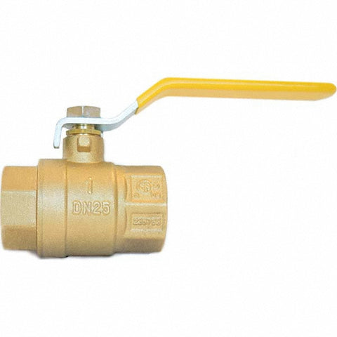 2-Way Manual Ball Valve: 1" Pipe, Full Port
