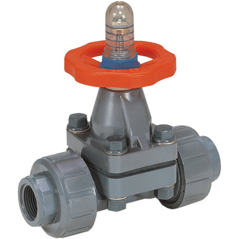 3/4" SOC/THD PVC/FPM DIAPHRAGM VALVE