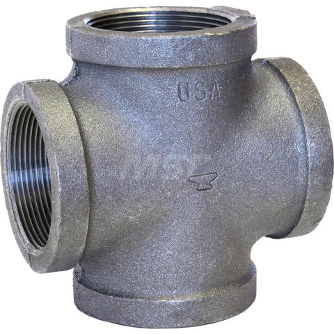 Black Cross: 1/8", 150 psi, Thread x Thread