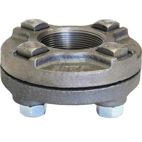 Black Blind Flange: 4" IPS x 10" OD, 250 psi, Thread x Thread