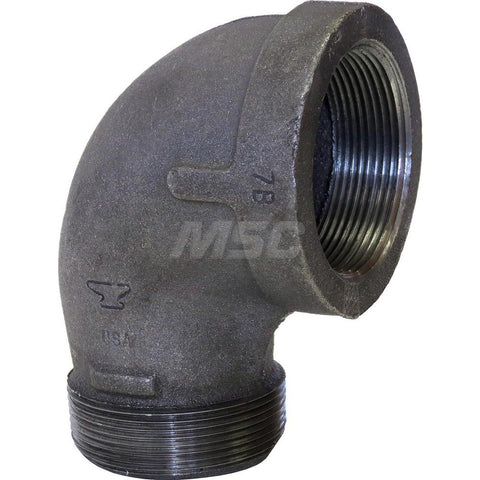 Black 90 deg Street Elbow: 1", 150 psi, Thread x Thread
