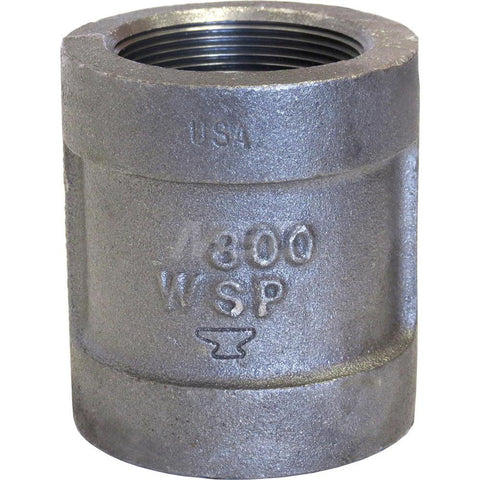 Black Coupling: 2", 300 psi, Thread x Thread