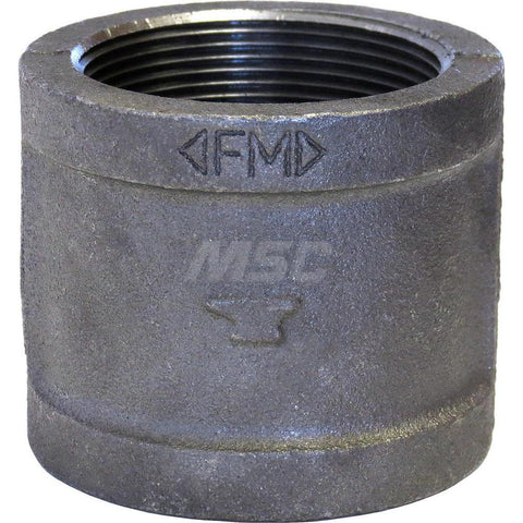 Black Coupling: 1-1/2", 150 psi, Thread x Thread