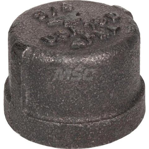 Black Cap: 3-1/2", 150 psi, Thread x Thread