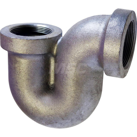 Black Drainage with P-Trap: 1-1/2", Thread x Thread