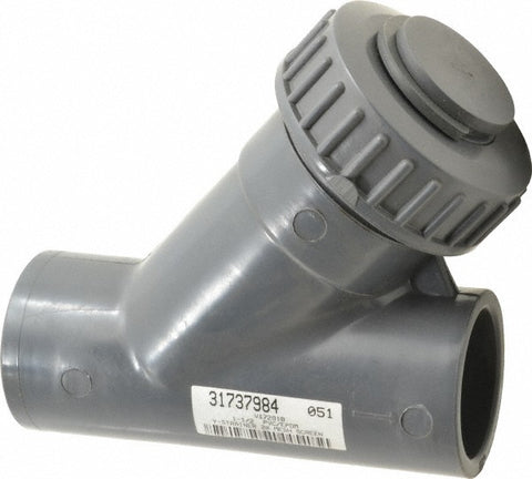 1-1/2" Pipe, Socket Ends, PVC Y-Strainer