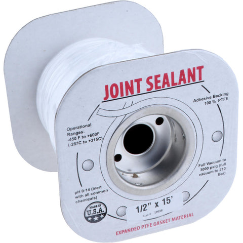 15' Long x 1/2" Wide Economy PTFE Joint Sealant