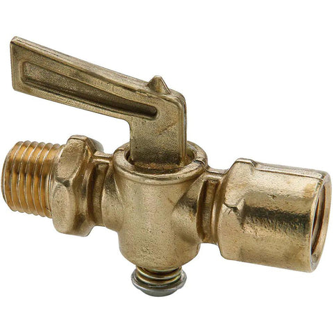 1/4" Pipe, Female Pipe to Male Pipe Drain Cock & Shutoff Valve