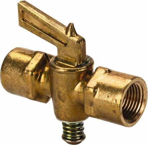 3/8" Pipe, Female Pipe to Female Pipe Drain Cock & Shutoff Valve